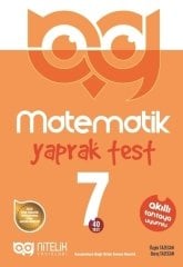 7. Sınıf Matematik 40 Yaprak Test Nitelik Yayınları
