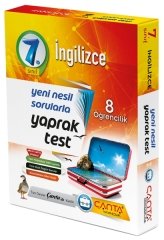 7 Sınıf İngilizce 8 Öğrencilik Kutu Yaprak Test Çanta Yayınları