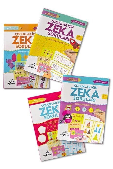Çocuklar İçin Zeka Soruları  4 Kitap  96 Sayfa Çocuk Gezegeni