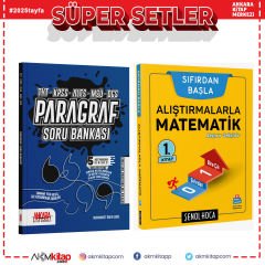 Şenol Hoca Alıştırmalarla Matematik 1 ve AKM Kitap Paragraf Soru Bankası Seti 2 Kitap
