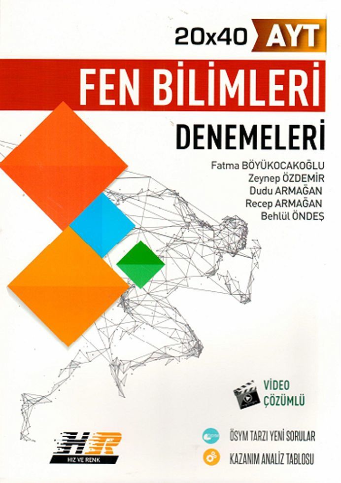 AYT Fen Bilimleri 20x40 Denemeleri Hız ve Renk Yayınları