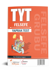 TYT Felsefe Yaprak Test Eğitim Dünyası Yayınları