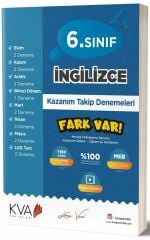 6. Sınıf İngilizce Fark Var Kazanım Takip Denemeleri KVA Yayınları