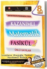 8. Sınıf Kazanımlı Matematik Fasikül 2 Üslü Sayılar Karekod Yayınları
