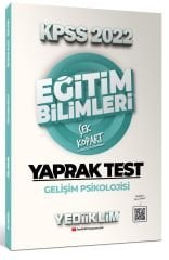2022 KPSS Eğitim Bilimleri Gelişim Psikolojisi Çek Kopart Yaprak Test Yediiklim Yayınları