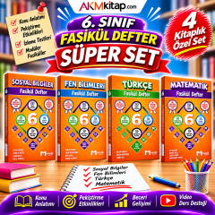 Mozaik Yayınları 6. Sınıf Fasikül Defter Seti 4 Kitap