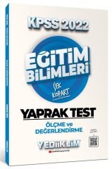 2022 KPSS Eğitim Bilimleri Ölçme ve Değerlendirme Çek Kopart Yaprak Test Yediiklim Yayınları