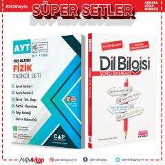 Çap Yayınları AYT Fizik Seti ve AKM Dil Bilgisi Soru Bankası Seti 2 Kitap