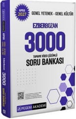 2027 KPSS Genel Yetenek Genel Kültür Ezberbozan 3000 Soru Bankası Pegem Yayınları