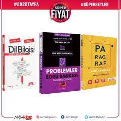 Ankara Kitap Merkezi Dil Bilgisi Paragraf ve Yargı Problemler Soru Bankası Seti 3 Kitap