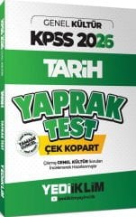 2026 KPSS Genel Kültür Tarih Çek Kopart Yaprak Test Yediiklim Yayınları