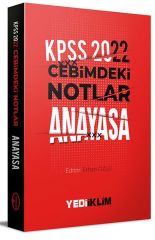 2022 KPSS Cebimdeki Notlar Anayasa Kitapçığı Yediiklim Yayınları