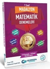 7. Sınıf Matematik Madalyon 20 li Denemeleri Gezegen Yayınları