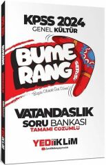 2024 KPSS Genel Kültür Bumerang Vatandaşlık Tamamı Çözümlü Soru Bankası Yediiklim Yayınları