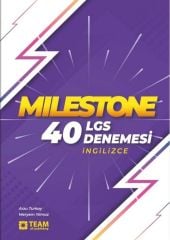 8. Sınıf LGS İngilizce Milestone 40 Deneme Team Elt Publishing