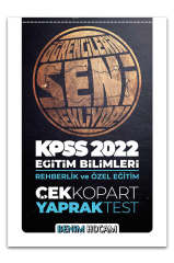 2022 KPSS Eğitim Bilimleri Rehberlik ve Özel Eğitim Çek Kopar Yaprak Test