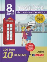 8. Sınıf LGS 1. Dönem İngilizce 10 Deneme Pandül Yayınları