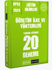 2024 KPSS Eğitim Bilimleri Öğretim İlke ve Yöntemleri 20 Deneme Pegem Yayınları