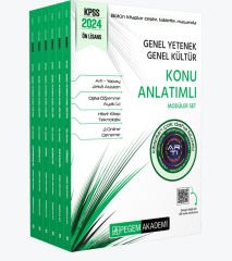 2024 KPSS Genel Yetenek Genel Kültür Önlisans Konu Anlatımlı Modüler Set Pegem Yayınları
