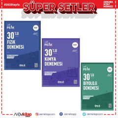 Ünlü Yayıncılık TYT Fizik Kimya ve Biyoloji Best Peak 30 lı Deneme Seti 3 Kitap