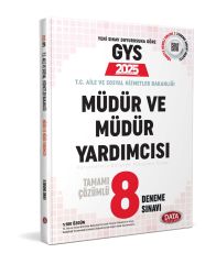 T.C. Aile ve Sosyal Hizmetler Bakanlığı GYS Müdür ve Müdür Yardımcısı Tamamı Çözümlü 8 Deneme Sınavı Data Yayınları