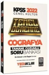 2022 KPSS Genel Kültür Coğrafya Temel Öğrenme Tamamı Çözümlü Soru Bankası Yediiklim Yayınları
