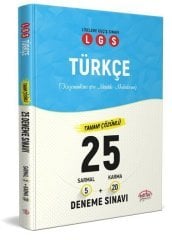 LGS Türkçe 5 Sarmal + 20 Karma 25 Deneme Sınavı Editör Yayınları