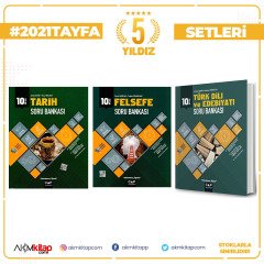 Çap Yayınları 10.Sınıf Felsefe Grubu Tarih ve Türk Dili Edebiyatı Soru Bankası Seti 3 Kitap