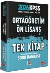 2026 KPSS Genel Yetenek Genel Kültür Tek Kitap Ortaöğretim Ön Lisans Soru Bankası Data Yayınları