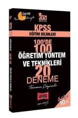 2021 KPSS Eğitim Bilimleri Öğretim Yöntem ve Teknikleri 100 de 100 Tamamı Çözümlü 20 Deneme Yargı Yayınları