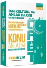 2022 ÖABT Din Kültürü ve Ahlak Bilgisi İmam Hatip Lisesi Meslek Dersleri Öğretmenliği Konu Anlatımı Yediiklim Yayınları