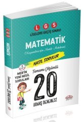 LGS Matematik 20 Deneme Sınavı Editör Yayınevi