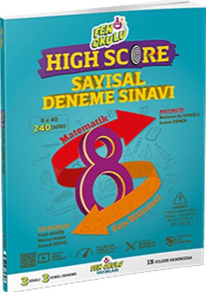 8. Sınıf LGS Sayısal High Score Deneme Sınavı Fen Okulu