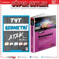 Delta TYT Atak Geometri ve Aydın AYT Geometri Soru Bankası Seti 2 Kitap