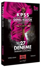 2022 KPSS Genel Kültür Tüm Adaylar İçin Tarihin Hazinesi Tamamı Çözümlü 27 Deneme Sınavı Yargı Yayınları