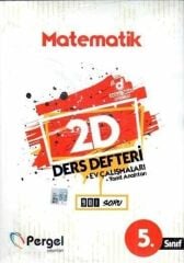 5. Sınıf Matematik 2D Ders Defteri Pergel Yayınları