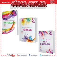 Süreç Yayınları 8.Sınıf LGS Matematik Türkçe ve Fen Bilimleri Deneme Seti 3 Kitap