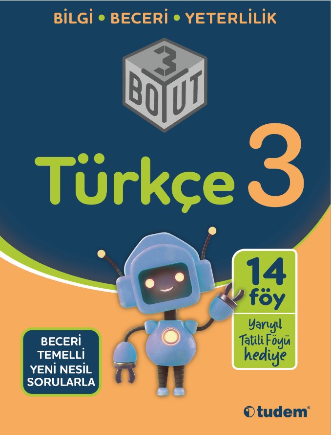 3. Sınıf Türkçe 3 Boyut Konu Anlatım Föyü Tudem Yayınları