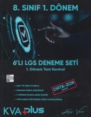 8. Sınıf LGS 1. Dönem Tam Kontrol 6 lı Deneme Seti KVA Yayınları