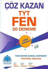 TYT Fen Bilimleri 30 Deneme Çöz Kazan Yayınları