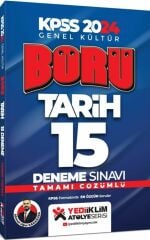 2024 Kpss GK Börü Tarih Tamamı Çözümlü 15 Deneme Yediiklim Yayınları