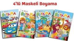 Maskeli Boyama Kitabı 4 lü Set Evrensel İletişim Yayınları
