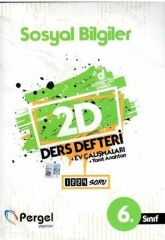 6. Sınıf Sosyal Bilgiler 2D Ders Defteri Pergel Yayınları