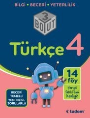 4. sınıf Türkçe 3 Boyut Konu Anlatım Föyü Tudem Yayınları