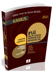 2021 GUY Gelir Uzman Yardımcılığı Kamus 3 Deneme Duran Bülbül DB Yayıncılık