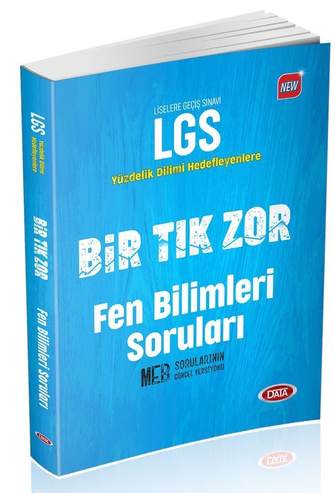 8. Sınıf LGS Fen Bilimleri Bir Tık Zor Soruları Data Yayınları