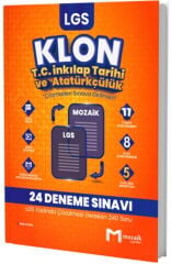 8. Sınıf LGS T.C. İnkılap Tarihi ve Atatürkçülük Klon 24 Deneme Mozaik Yayınları