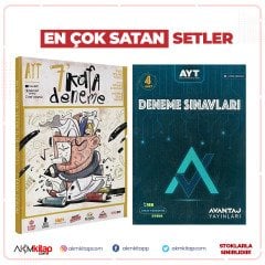 Süper Kitap AYT 7 Kafa Deneme ve Avantaj Yayınları AYT 4 lü Deneme Seti 2 Kitap