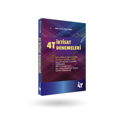 2020 KPSS A Tamamı Çözümlü 4T İktisat Denemeleri 4T Yayınevi