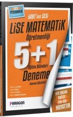 ÖABT’nin Sesi Eğitim Bilimleri Lise Matematik Öğretmenliği 5+1 Deneme Paragon Yayıncılık